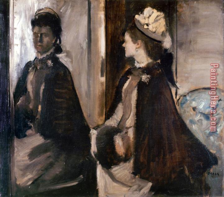 Edgar Degas Mrs Jeantaud in The Mirror